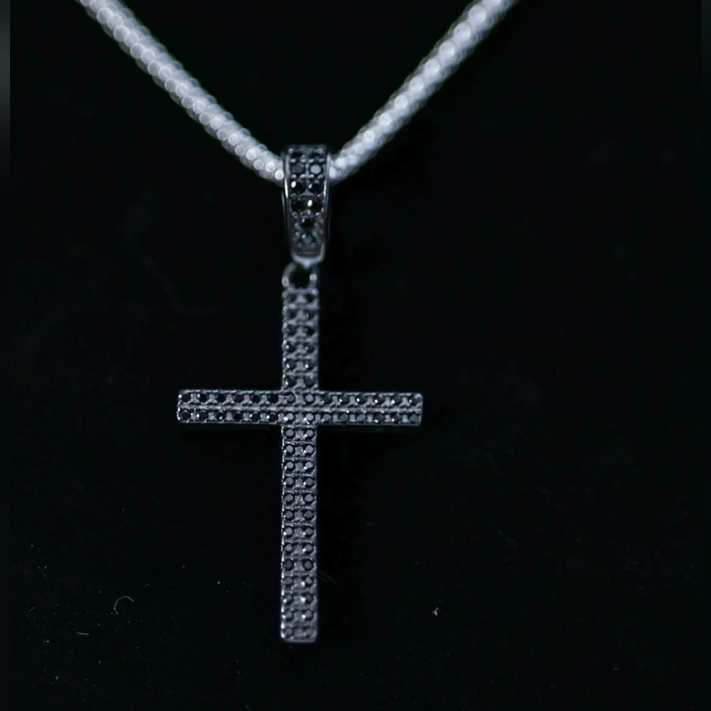 Black Rhodium Cross - Picture 1 of 1